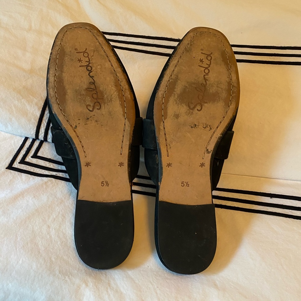 Splendid Black Suede Slides - Picture 3 of 3